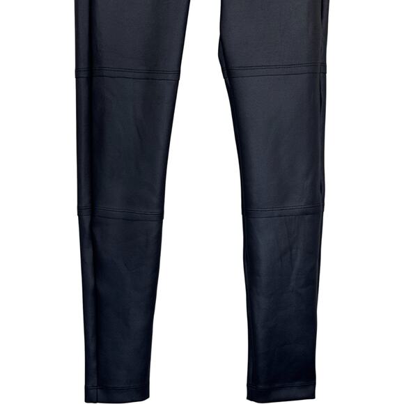 Koral Black High‎ Rise Scuba Leggings Small Ring Strap Detail Athleisure Pants - Picture 6 of 14